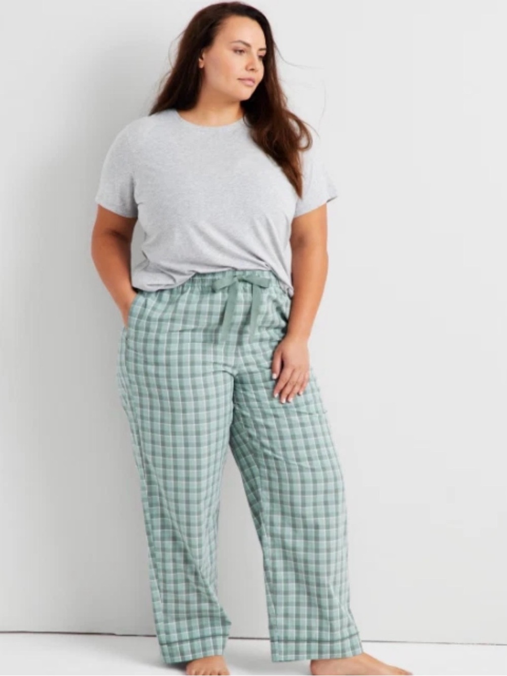 State of Day green grid Plaid Pajama Pants Sz 2XL